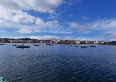 Vista del pueblo desde el mar